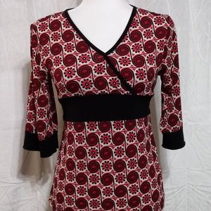 Speechless V-Neck Tie Back 3/4 Sleeve Blouse